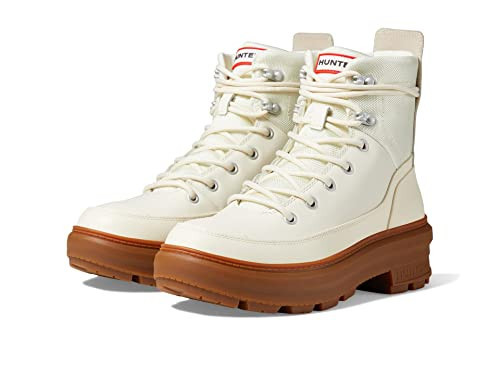 Hunter Rebel Explorer Boot Shaded White/Gum 9 M | Amazon (US)