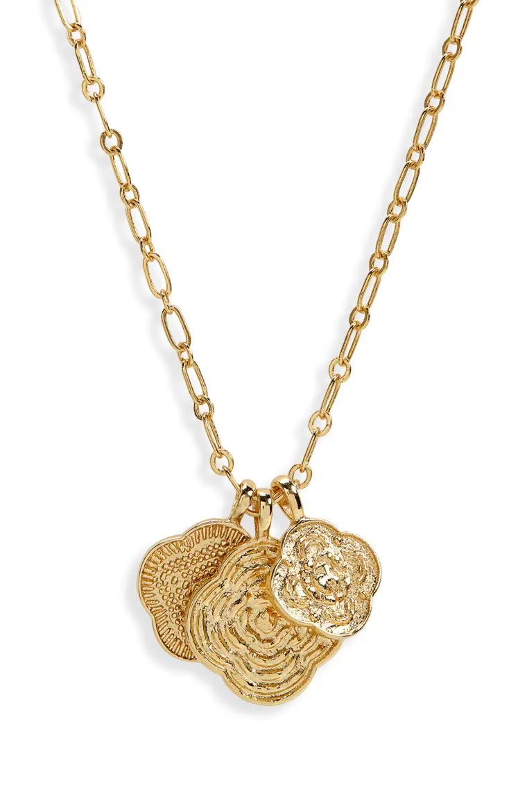 Maya Mixed Coin Pendant Necklace | Nordstrom