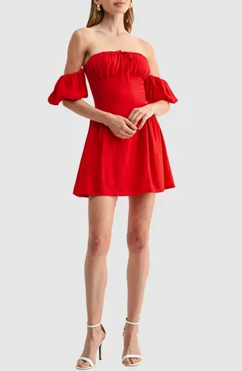 Shirred Off the Shoulder Dress | Nordstrom