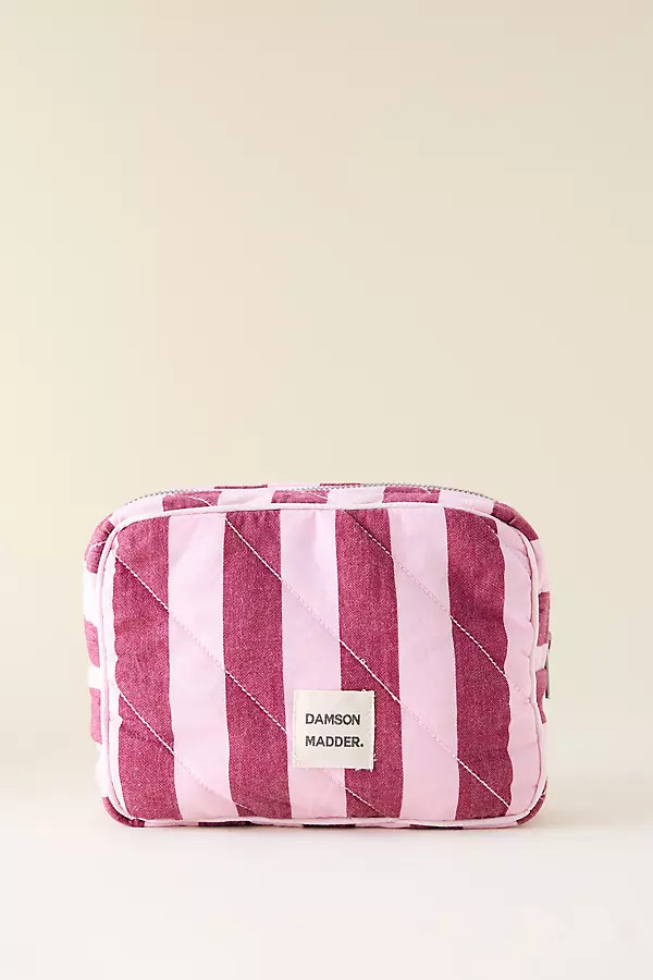 Damson Madder Pink Stripe Wash Bag | Anthropologie (UK)
