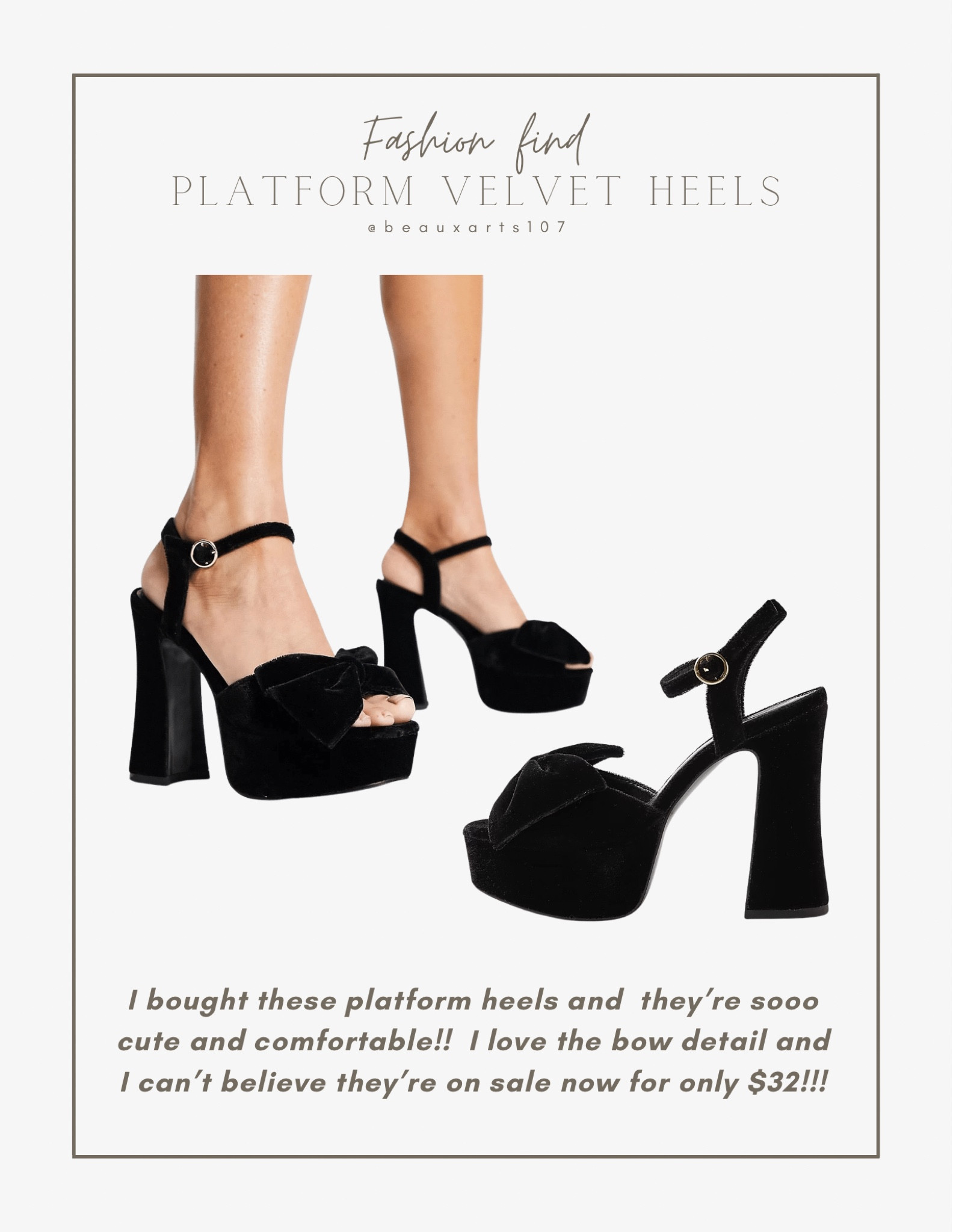 Women’s platform velvet bow hells perfect for events and the holiday season!

#LTKunder50 #LTKsalealert #LTKshoecrush