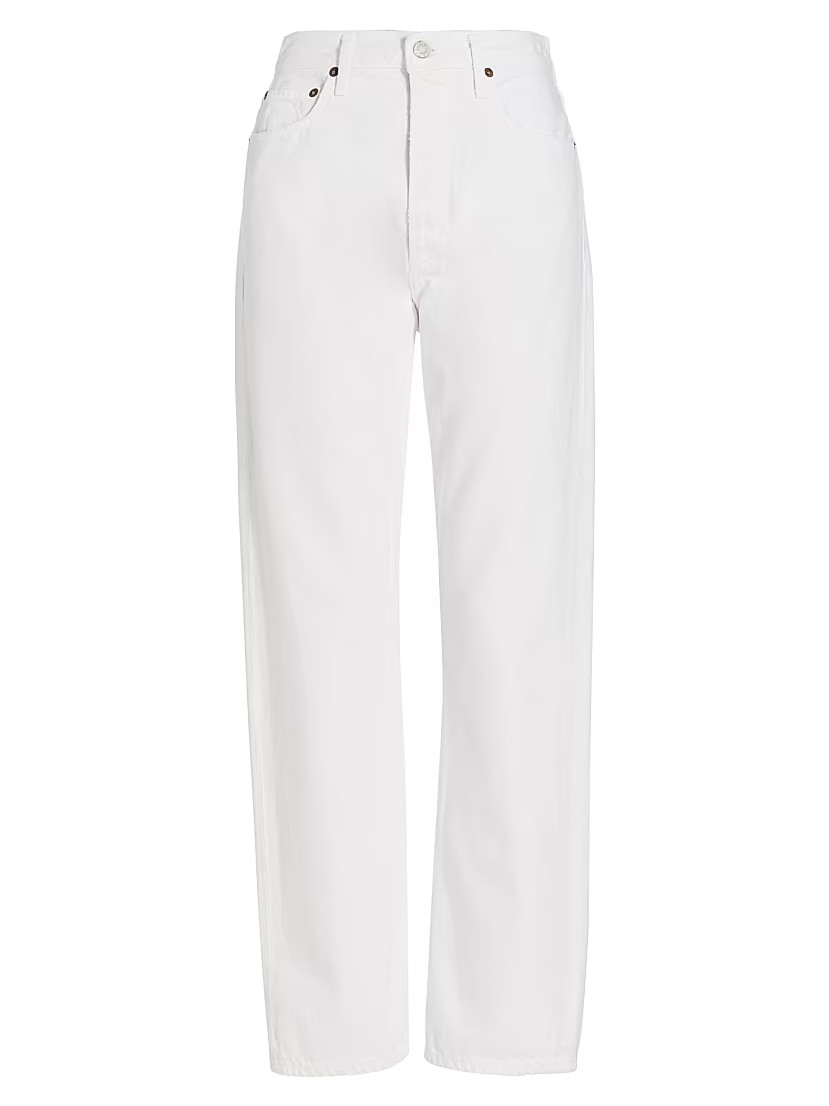 '90s Straight-Leg Pinch-Waist Jeans | Saks Fifth Avenue