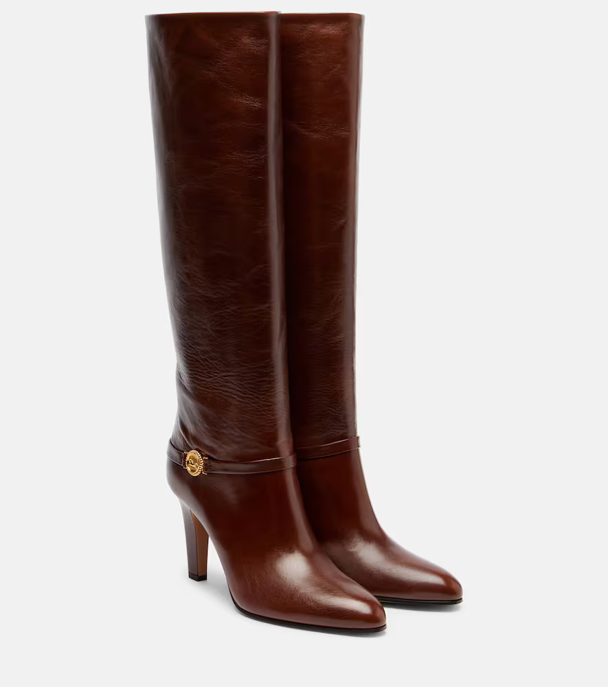 ChloÃ© Eve 85 leather knee-high boots | Mytheresa (US/CA)