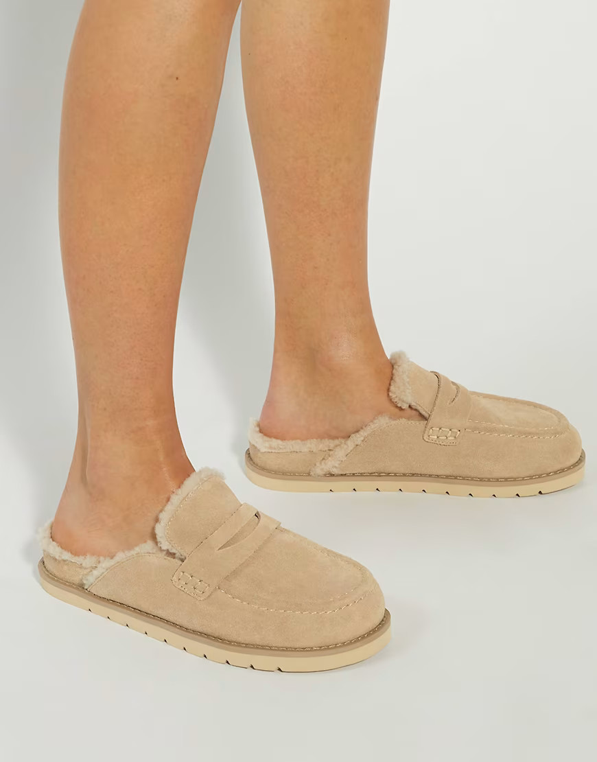 Dune London Goldys mules in beige-Brown | ASOS (Global)