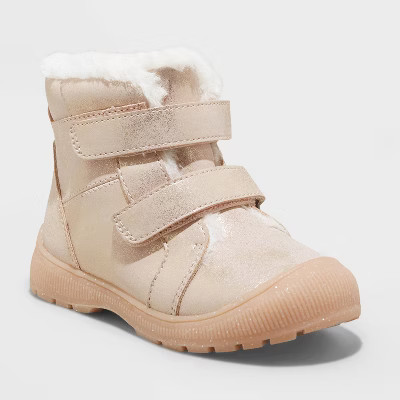 Toddler Eli Slip-On Winter Boots - Cat & Jack™ Pink 5 | Target