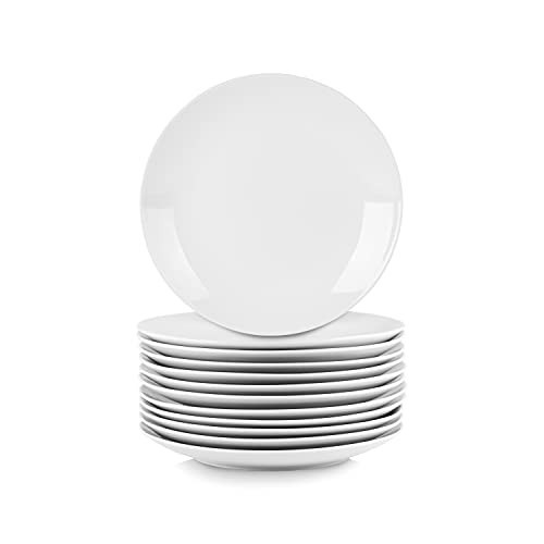10 Strawberry Street 10.5" Catering Coupe Dinner Plate, Set of 12,White | Amazon (US)