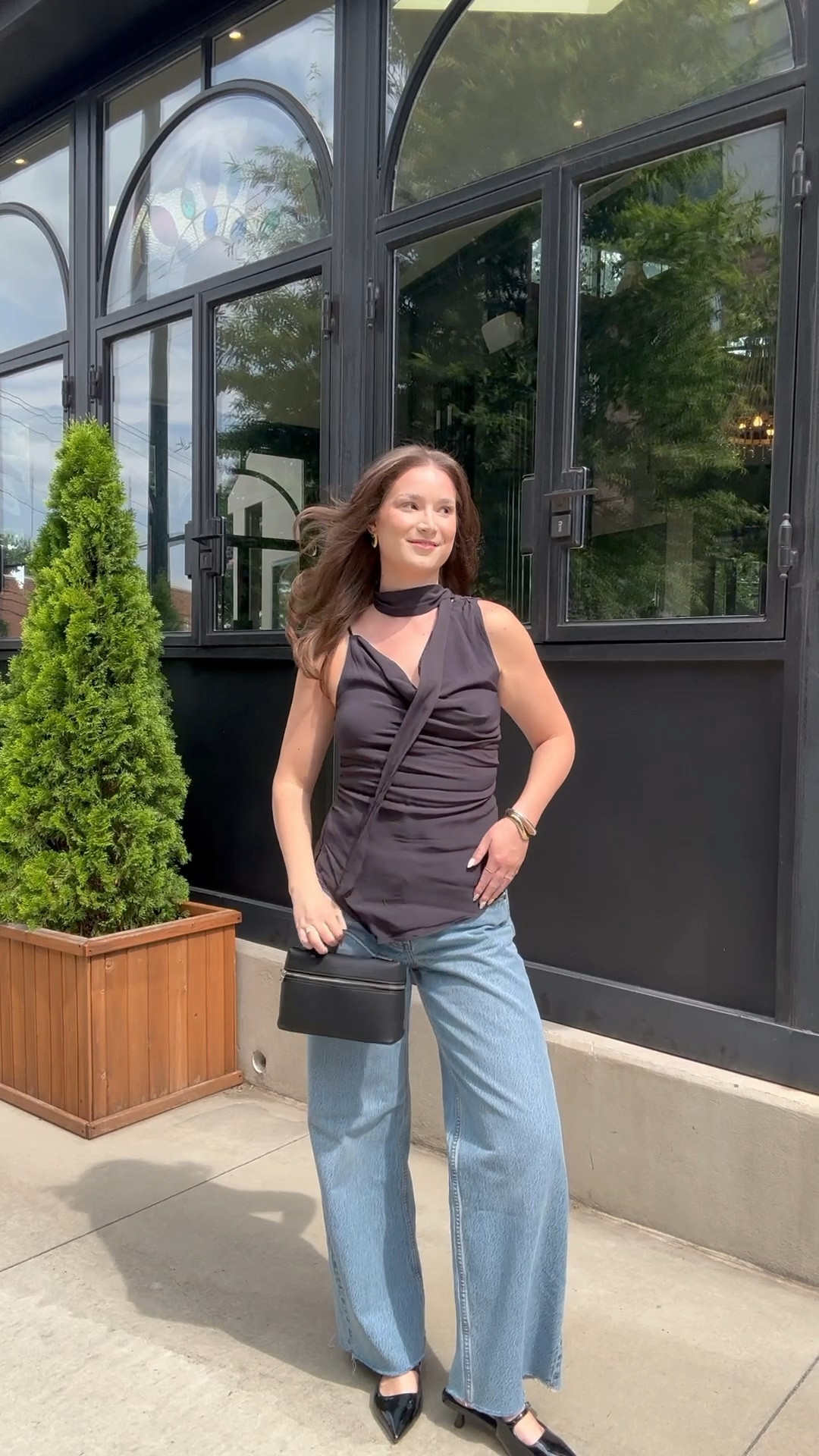 
Spring Outfit, chunky gold earrings, silver chunky earrings, statement accessories, casual chic, seasonal trends, outfit inspiration, stylish spring look, fashion essentials, daytime outfit, trendy spring attire, Abercrombie finds, Abercrombie loose jeans, Abercrombie spring new arrivals, spring outfit inspo, spring lunch date outfit inspo, striped, strapless tank top, neck scarf top, low heels, early spring outfit inspo, spring transitional outfit, off shoulder top, black handbag, scarf top, free people top


#LTKItBag #LTKSeasonal #LTKShoeCrush