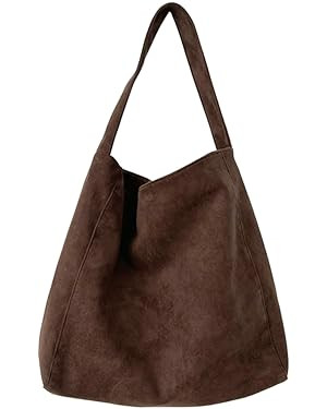 Slouchy Suede Hobo Bags Women Crescent Satchels Shoulder Bag Crossbody Purse Corduroy Top-handle ... | Amazon (US)