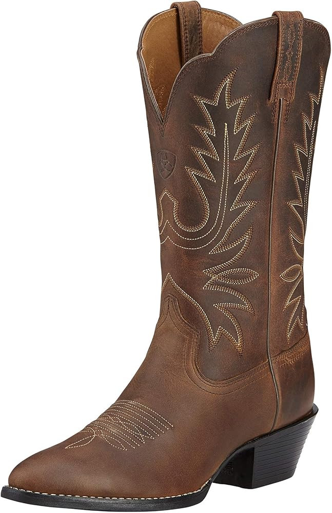 Ariat Women's Heritage R Toe Western Boot | Amazon (US)