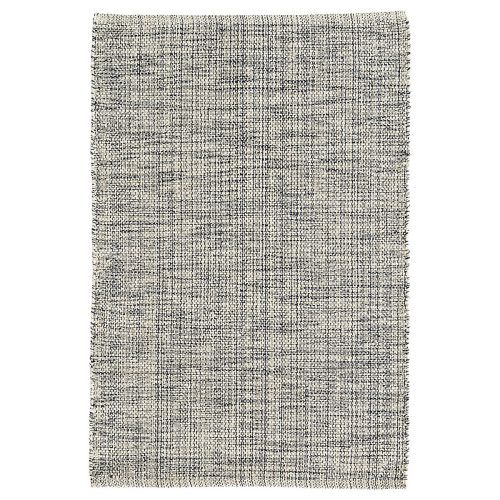 Dash Albert Marled Indigo Woven Cotton Rug 8x10 - Solid | Gracious Style