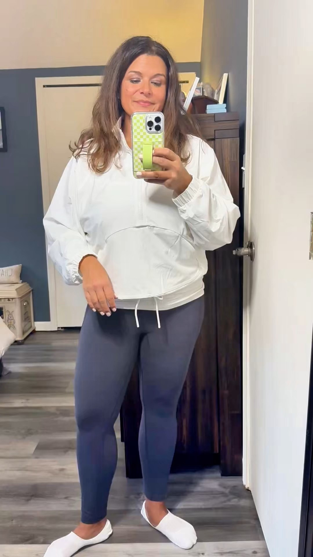 FLX Tricot Half Zip Jacket from Kohl’s — lightweight spring activewear layer.

This jacket has been such a good find. It’s part of the Kohl’s activewear FLX line and the fabric is breathable with comfortable stretch, making it an easy layer for runs, walks, or everyday mom life.

The half zip goes low enough that it’s actually nursing-friendly right now, which has been really helpful postpartum. I also love the little details like elastic cuffs, front pockets, and the adjustable drawcord hem that give it a more elevated look than a typical workout jacket.

I grabbed the Modern White because it looks so clean for spring… but still deciding if bright white is realistic when you live with three boys.

Wearing it with the FLX Affirmation 7/8 Pocket Leggings.

@kohls
#kohlsfinds #ad #kohlspartner

#LTKmomlife #LTKootd #LTKfitnessgoals