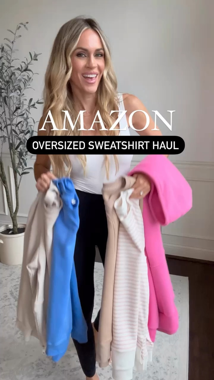 Amazon oversized sweatshirts - perfect to pair with high waisted leggings! Wearing size small in each - almost all on sale today!




#LTKOver40 #LTKFindsUnder50 #LTKStyleTip