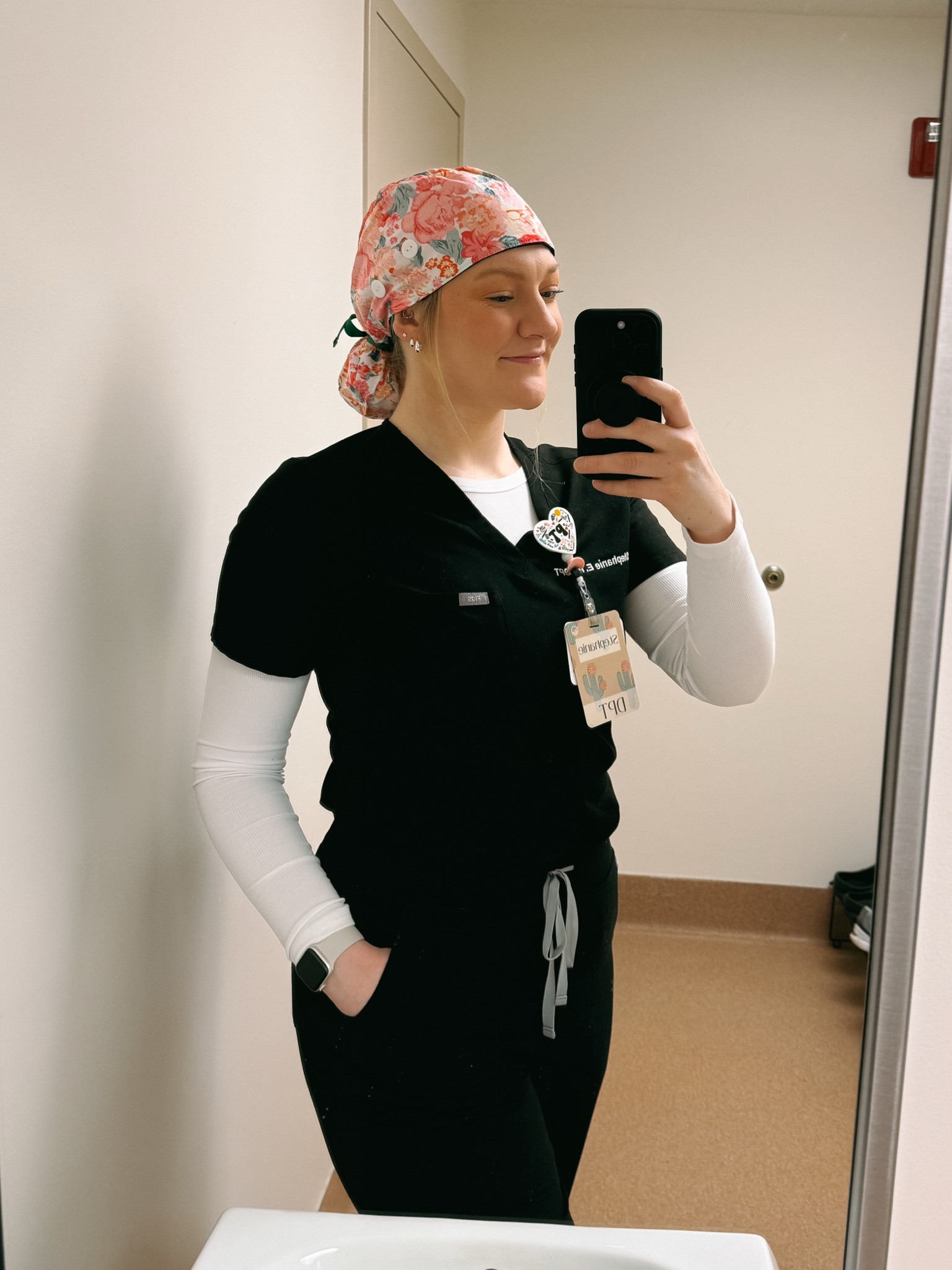 Scrub cap, underscrub (medium), and jogger scrub bottoms (large tall), badge reel that is interchangeable with badge toppers, badge buddy personalized name badge

#liketkit #LTKWorkwear #LTKGiftGuide #LTKFindsUnder50

#LTKFindsUnder50 #LTKGiftGuide #LTKWorkwear
