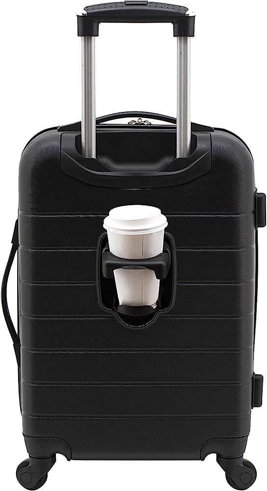 Wrangler 20" Smart Spinner Carry-On Luggage With Usb Charging Port ,Black | Amazon (US)
