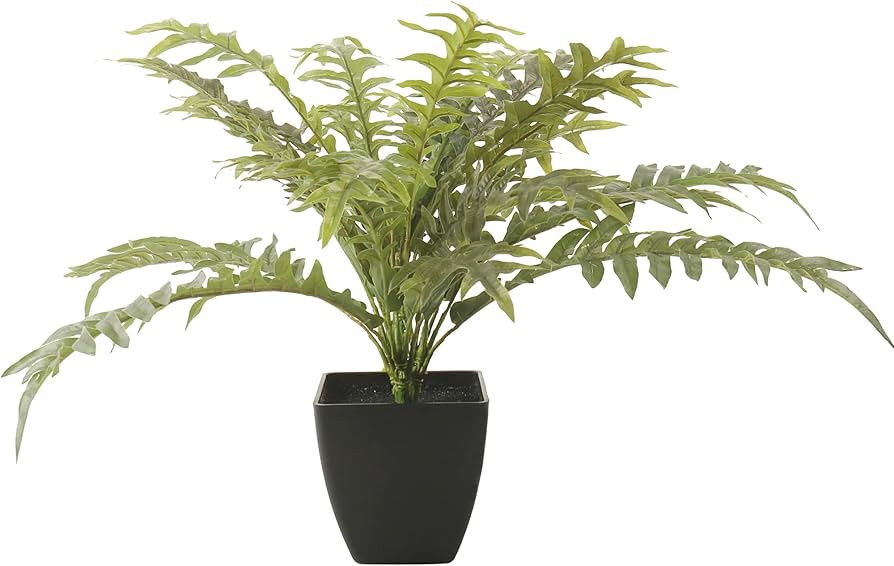 15.5in Artificial Boston Fern, Mini Size Potted Plants, Artificial Plant with 29 Leaves, Perfect ... | Amazon (US)