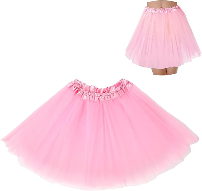 Tutus for Women Adult Tutu Tulle Skirts Costumes for Women 3 Layered Womens Tutu Skirts for Girls... | Amazon (US)
