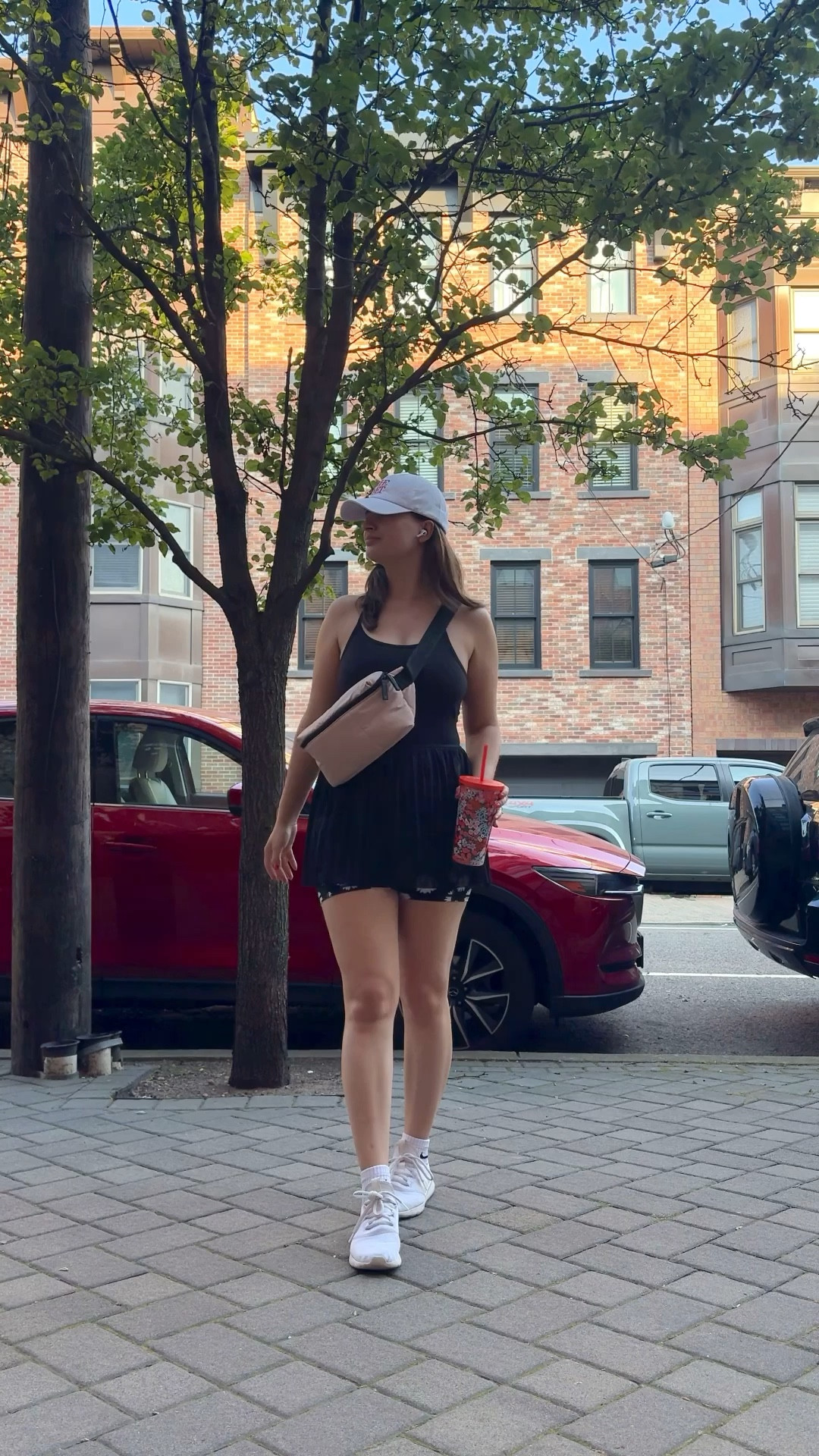 Another hot girl walk outfit featuring the Terez tennis dress and my favorite sneakers  

#LTKFindsUnder100 #LTKSeasonal #LTKFitness