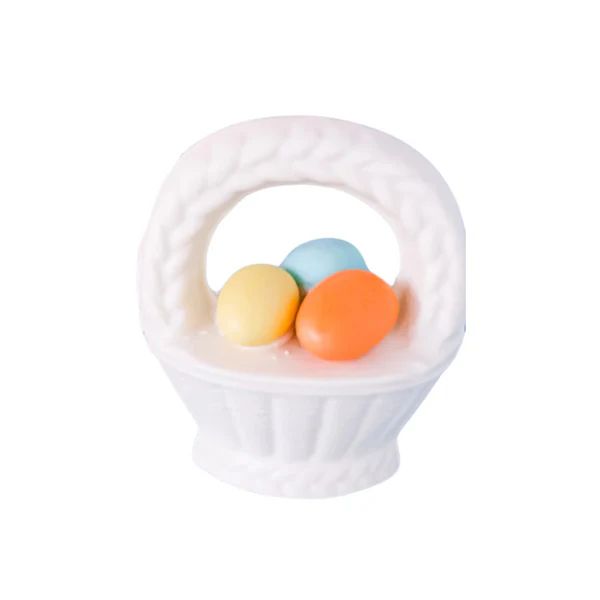 White Chocolate Egg Basket with Jordan Almond Eggs | Waiting On Martha