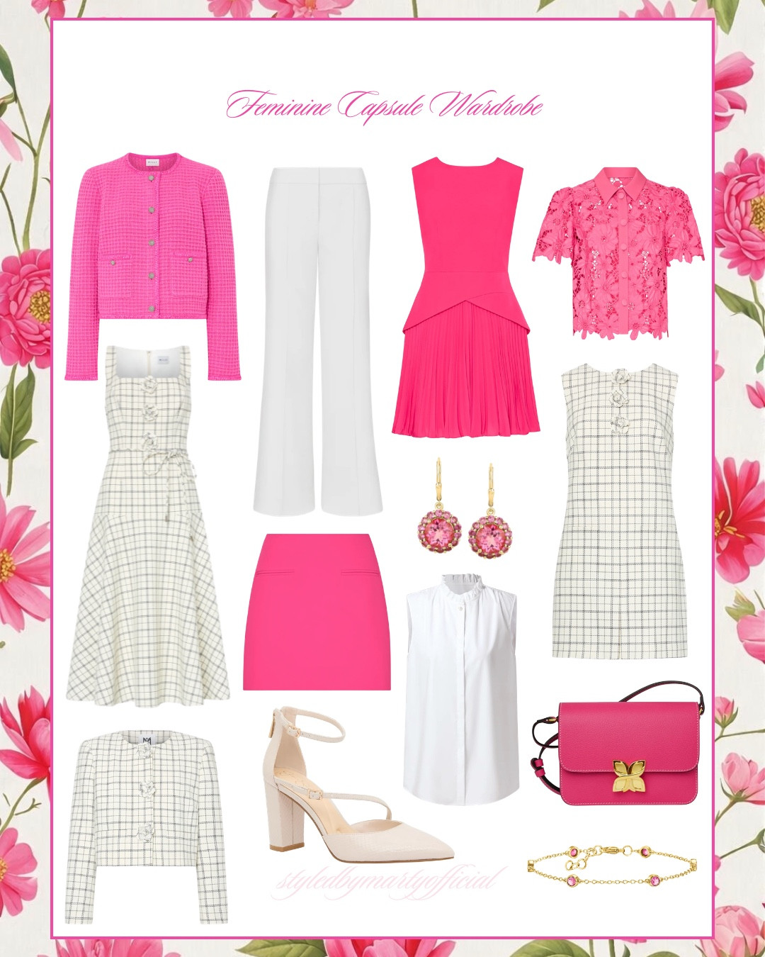 Feminine Capsule Wardrobe💞🤍


Feminine outfit, capsule wardrobe, spring capsule wardrobe, spring outfit, spring wear, spring fashion, spring dress, pink outfit, fuchsia, spring jacket, fuchsia jacket, pink cardigan, fuchsia dress, plaid style, plaid jacket, plaid dress, white pants, preppy outfit, classy style, romantic style, spring shapes, nude pumps, under 100 shoes, under 100 finds 

#LTKOver40 #LTKootd #LTKSeasonal