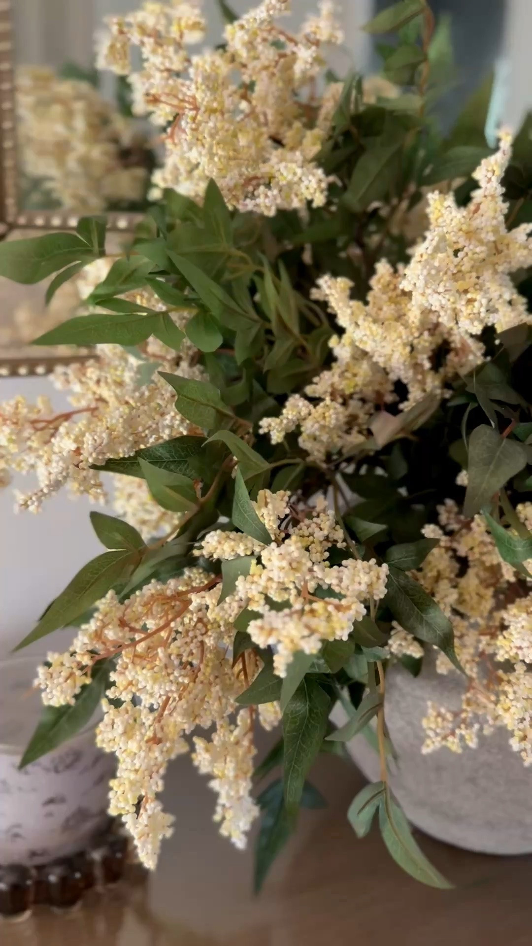 New florals. They are really full. I could have done 4 stems, but this is 8. Also comes in plum.

#LTKHome