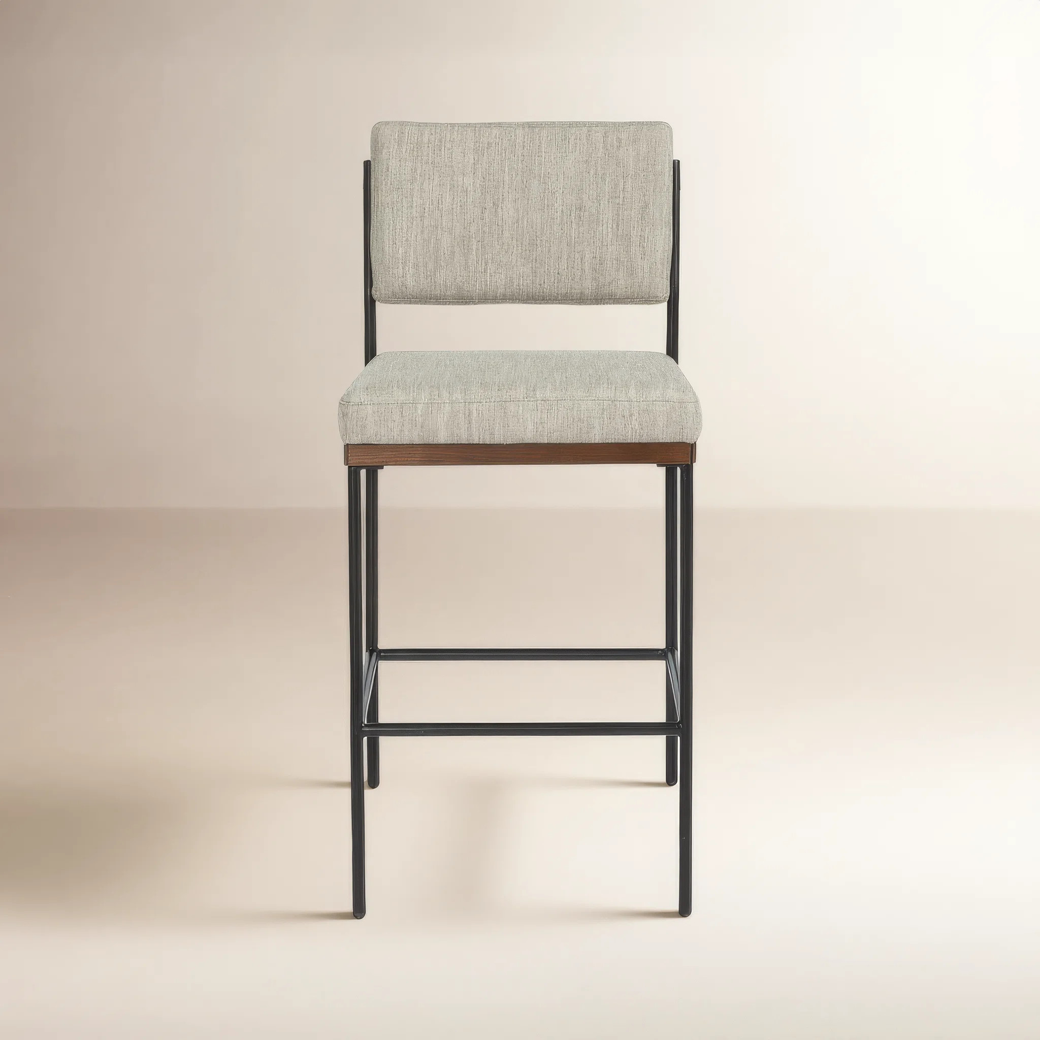 Popovich Upholstered Counter Stool with Metal Frame | Wayfair North America
