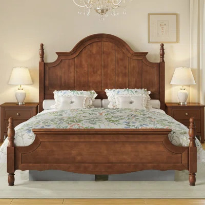 Amilio Traditional Solid Wood Four Poster Bed | Wayfair North America