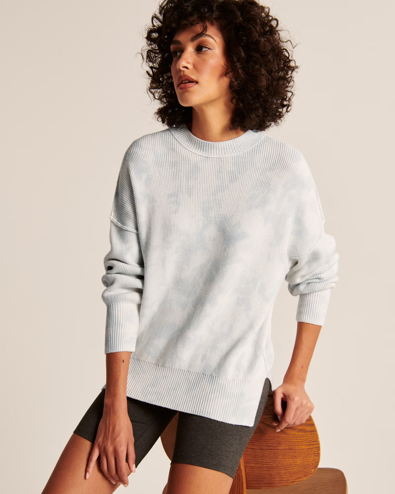 Women's Oversized Wash Effect Sweater | Women's Up to 40% Off Select Styles | Abercrombie.com | Abercrombie & Fitch (US)