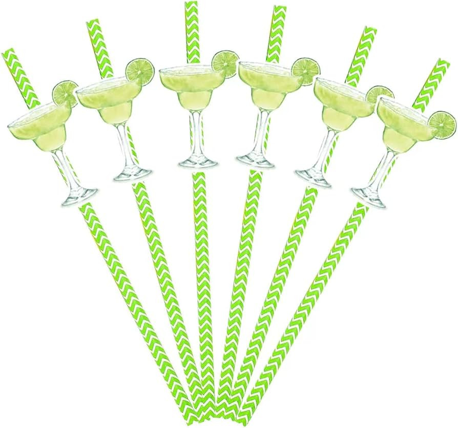 20Pcs Margs and Matrimony Bachelorette Paper Straws,Margarita Glass Bride Straws for Margarita Ma... | Amazon (US)