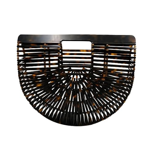 Beauty YaYa Ark Bamboo/Acrylic Clutch Handbag Wooden Purse Tote Bag | Amazon (US)