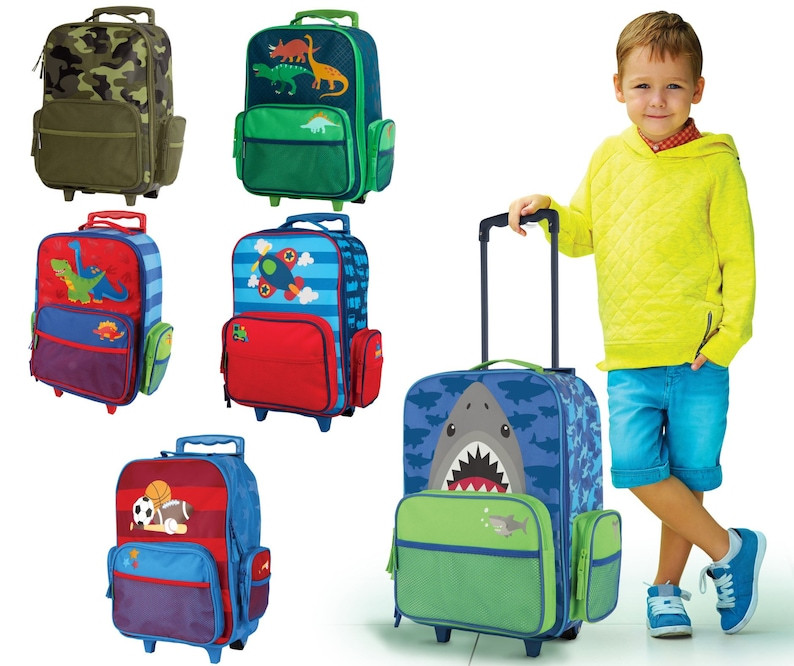 Boys Personalized Rolling Luggage - Stephen Joseph - Travel - Kids Suitcase - Personalization Inc... | Etsy (Global)