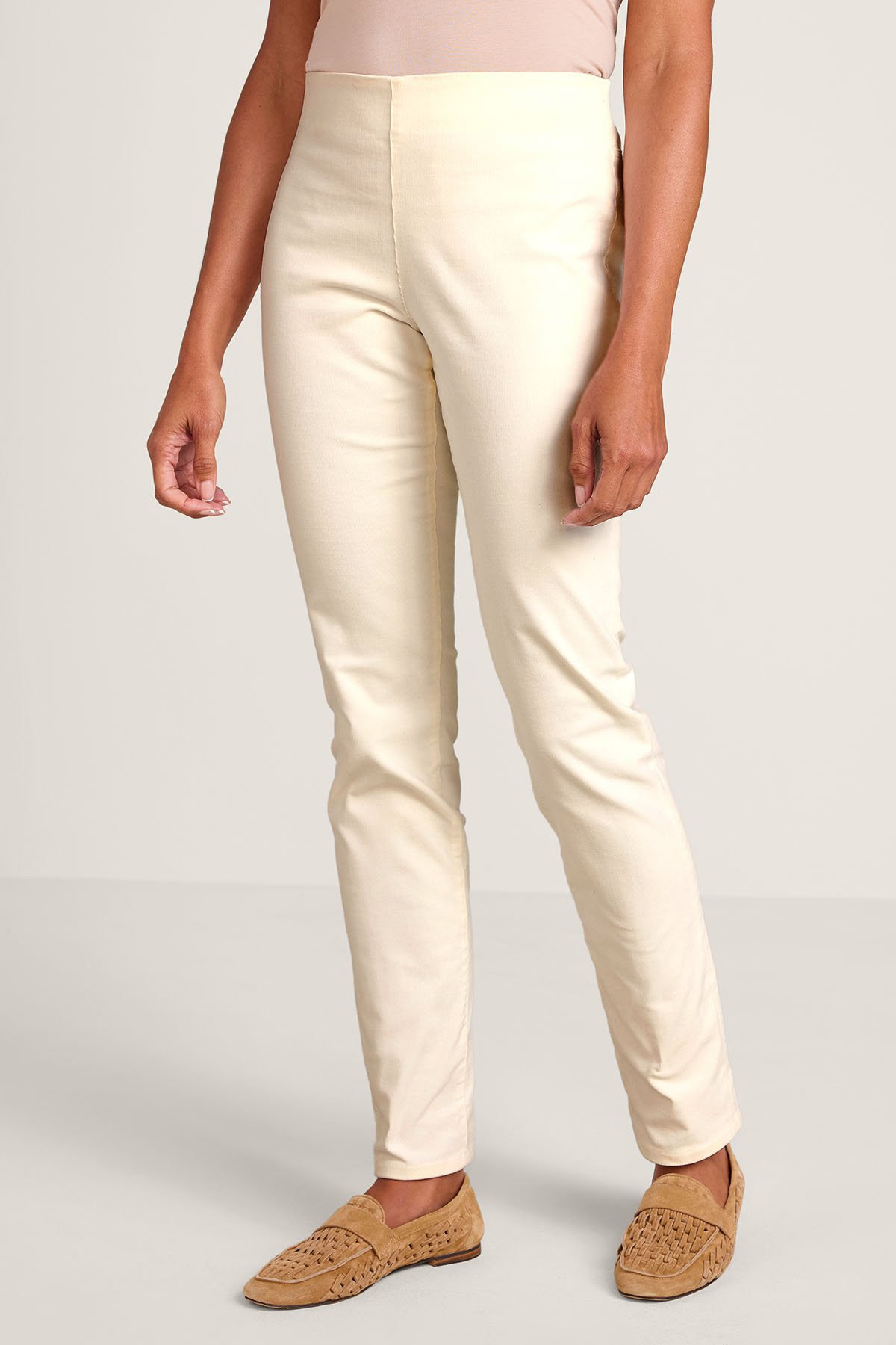 Stretch Cord Pull-On Straight Leg Pants | Soft Surroundings
