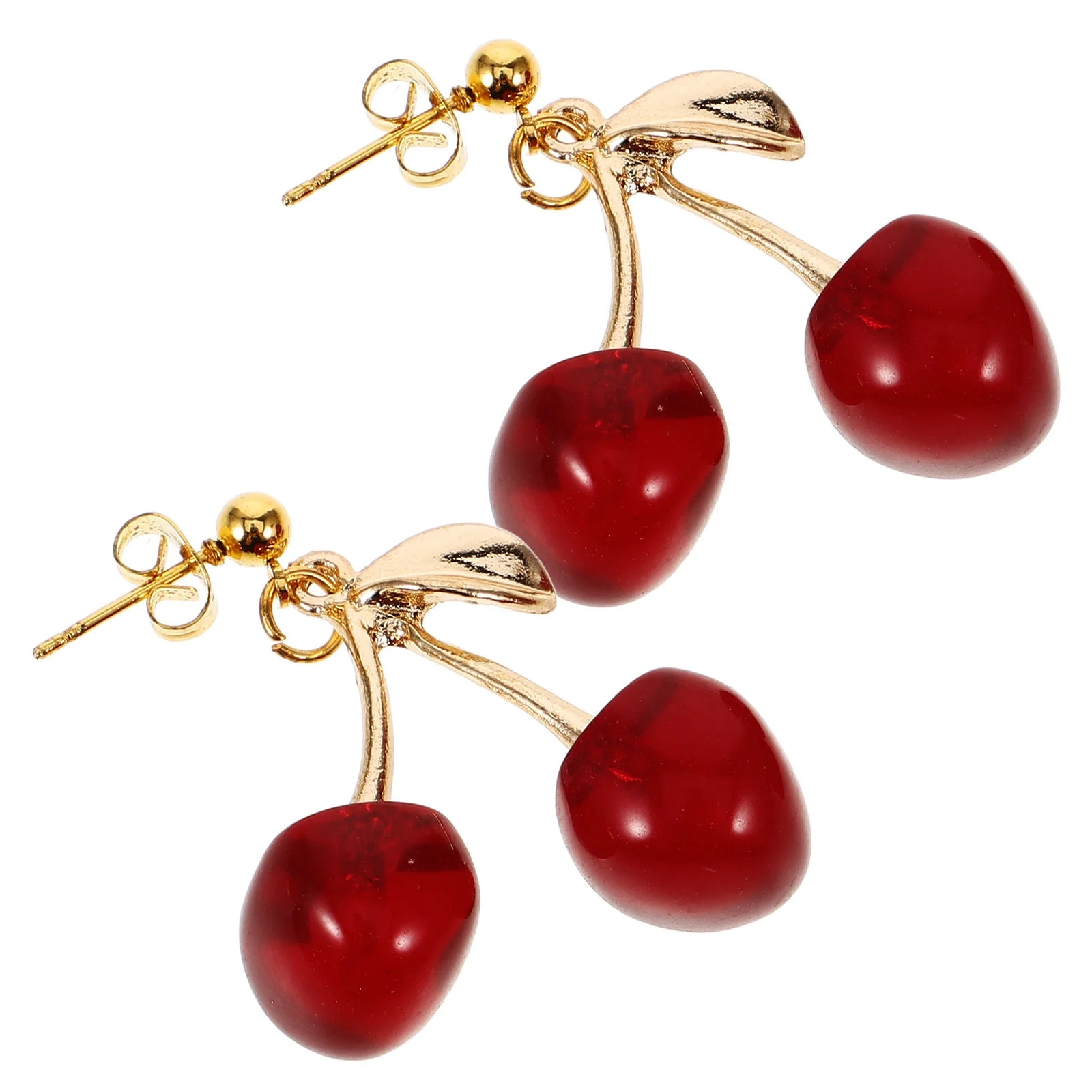 MLINS 1 Pair Cherry Earrings Fruits Earrings Dangle Earrings Ear Jewelry for Women - Walmart.com | Walmart (US)