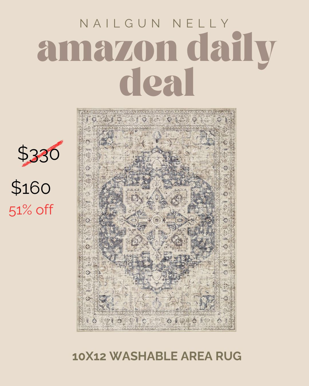Amazon Daily Deal!

Large Area Rug 

 #LTKSeasonal #LTKHome #LTKSaleAlert