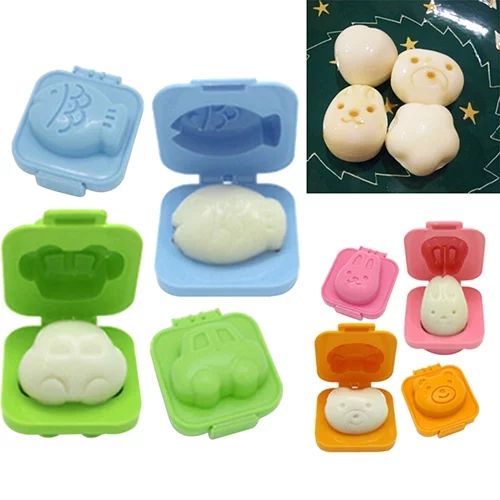 Windfall Decorative Hard Boiled Egg Yolk Mold 2x Cute Cartoon Boiled Egg Rice Mold Bento Maker Sa... | Walmart (US)