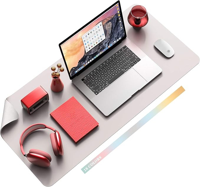 Non-Slip Desk Pad, Waterproof PVC Leather Desk Table Protector, Ultra Thin Large Mouse Pad, Easy ... | Amazon (US)