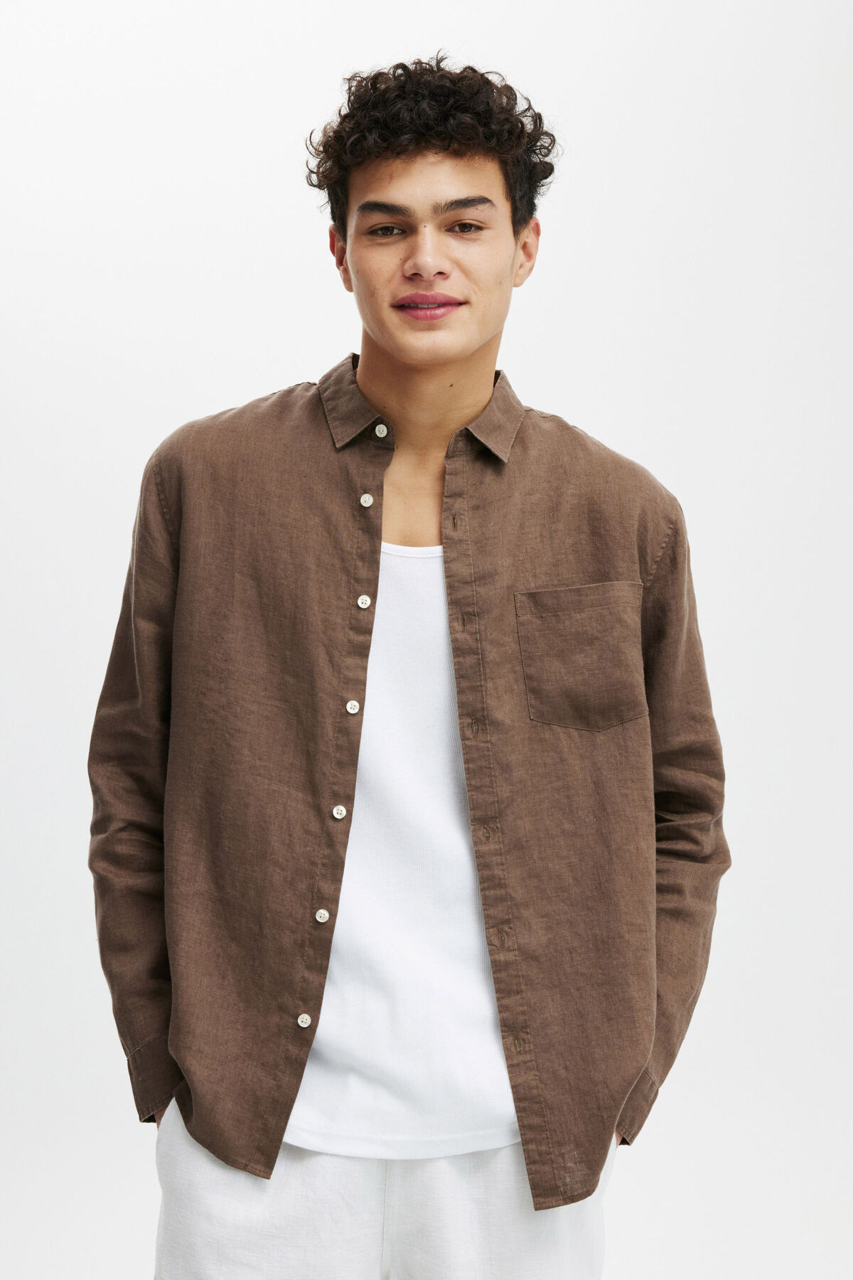 Linen Long Sleeve Shirt | Cotton On (ANZ)