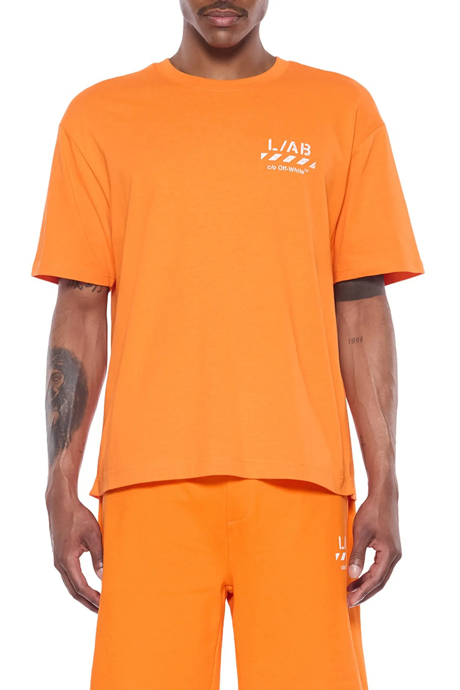 L/AB C/O OFF-WHITE Diagonal Stripe Logo Graphic T-Shirt (Men) | Nordstrom | Nordstrom