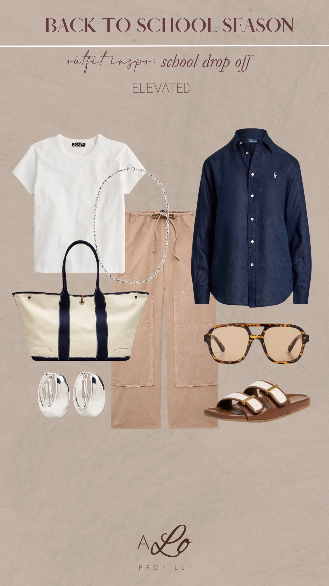 Back to School: School Drop Off Outfit Inspo // back to school, errands outfit, casual outfit, mom outfit, school drop off outfit, school drop off outfit ideas, casual mom outfit, casual errands outfit