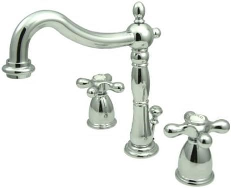 Kingston Brass KB1971AX Heritage Widespread Lavatory Faucet, Polished Chrome | Amazon (US)
