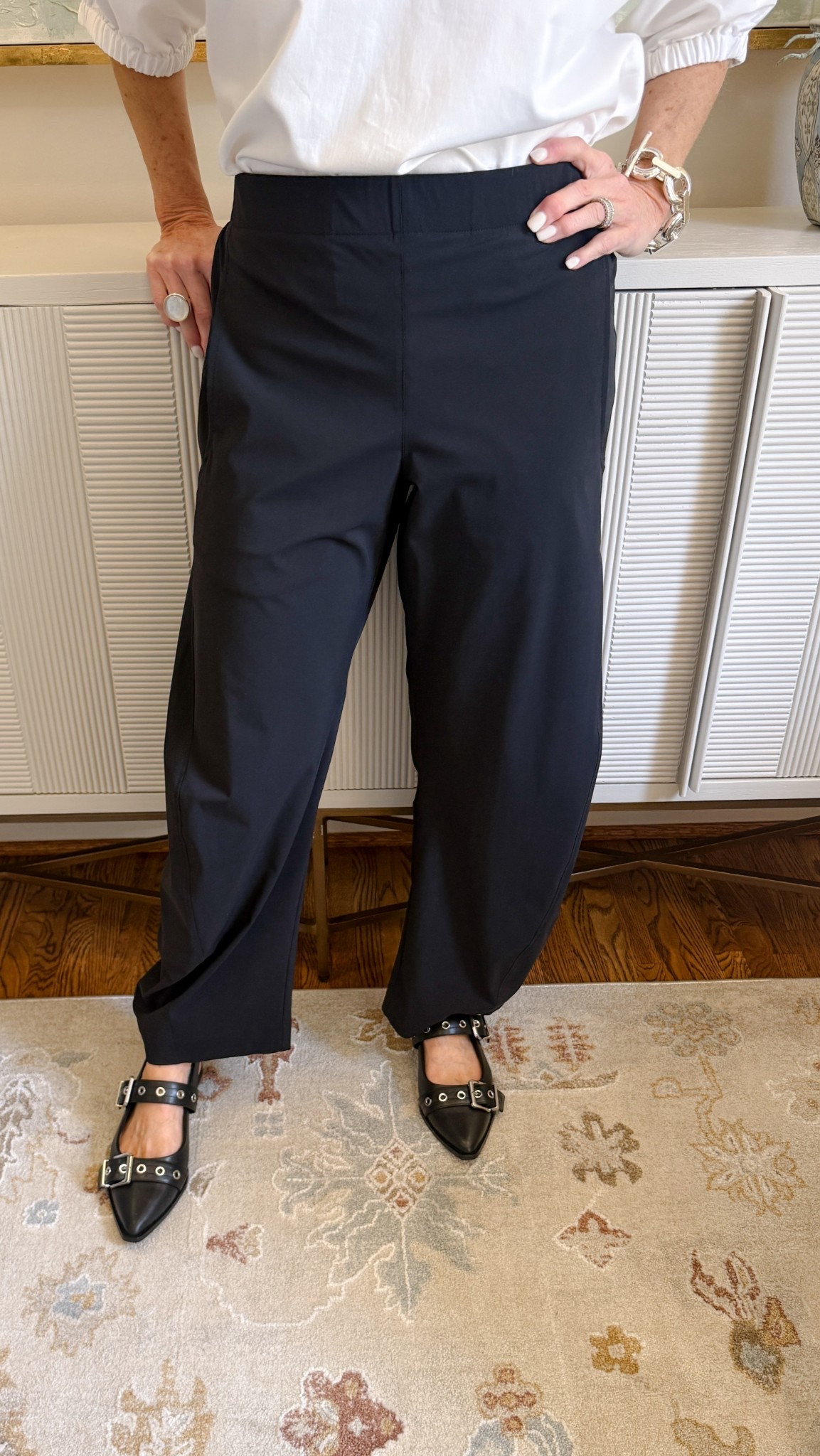 I have these Ruti pants in black, coffee, and dune. I wear them all the time and love the way they lay. They're 20% off right now!

#LTKSaleAlert #LTKOver40 #LTKootd