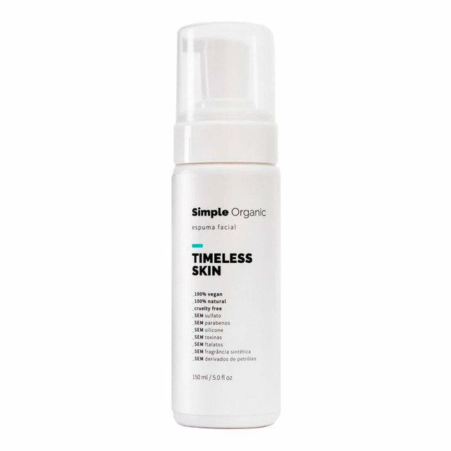 Espuma Facial Simple Organic Timeless Skin - 150ml | Belong Be (BR)