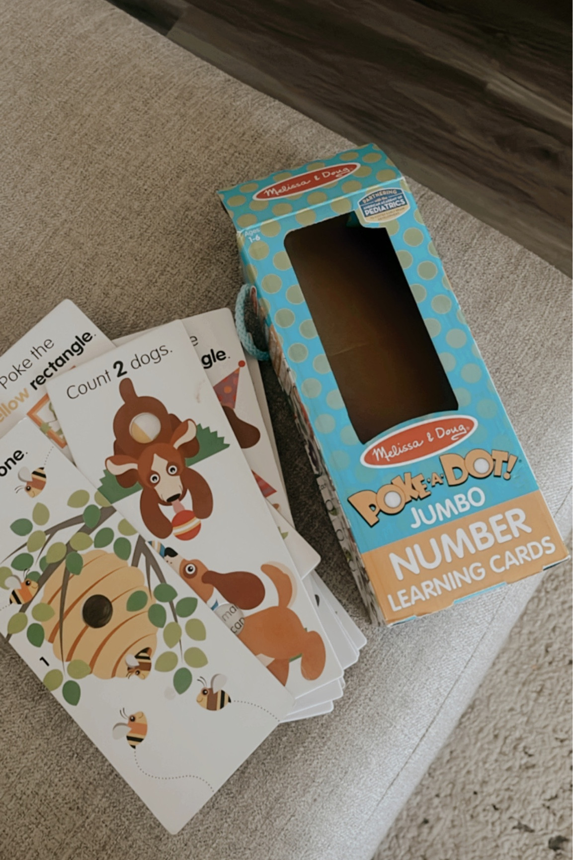 Polk-a-dot learning cards for toddlers by Melissa & Doug! My 2.5 year old son loves them! Such a cute valentine idea for your kids🤍

#LTKGiftGuide #LTKfamily #LTKSeasonal