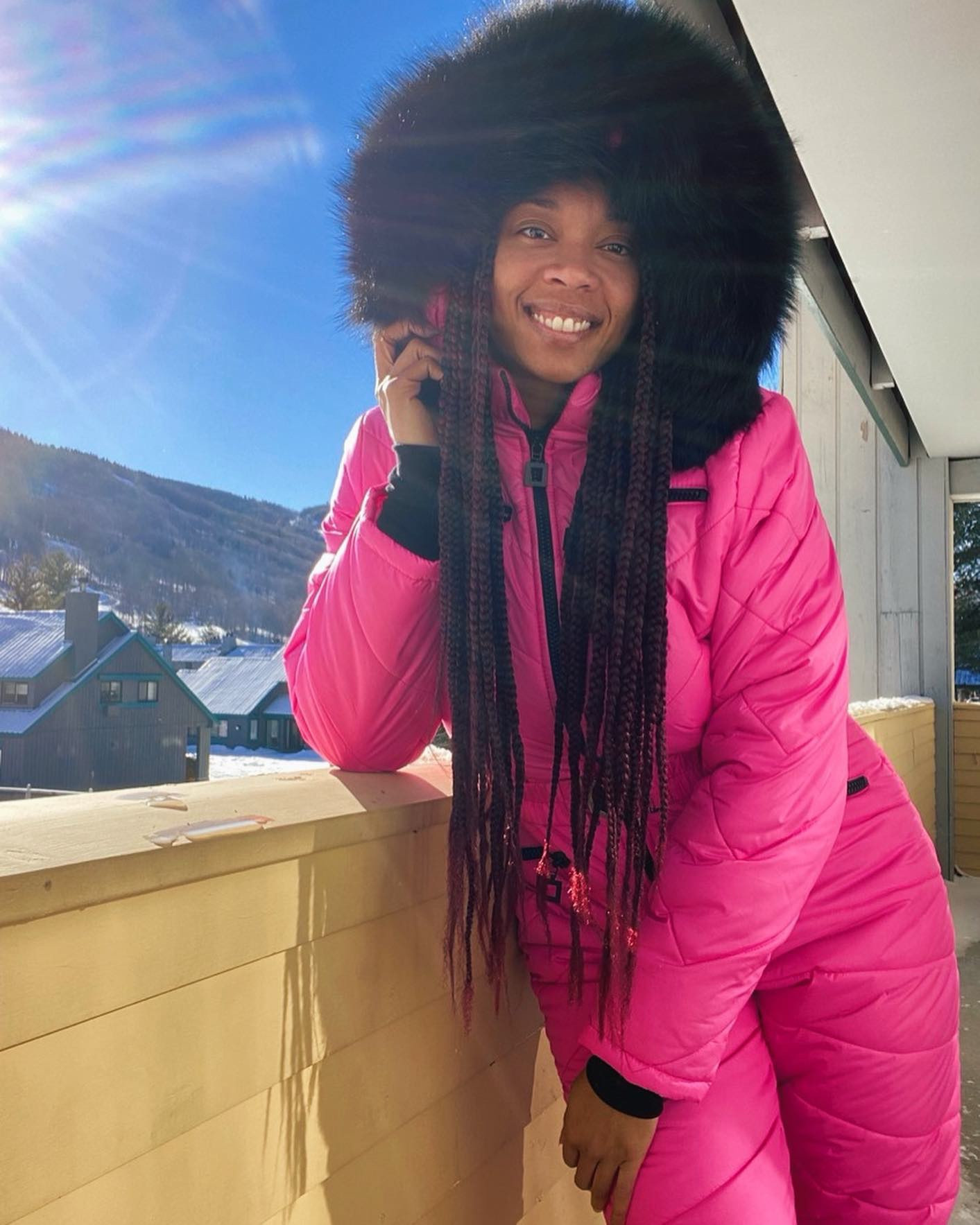 Pretty in pink even in the snow 💗❄️

This jumpsuit was the warmest and cutest thing I packed for New Hampshire — linking it + all my winter must-haves for your next cold-weather adventure! For reference, I’m 5’7 150lbs (size 8-10 US)

#winterfashion #traveloutfits #newhampshire #loonmountain #wintergetaway #ootd #snowjumpsuit 

#LTKSeasonal #LTKootd #LTKTravel