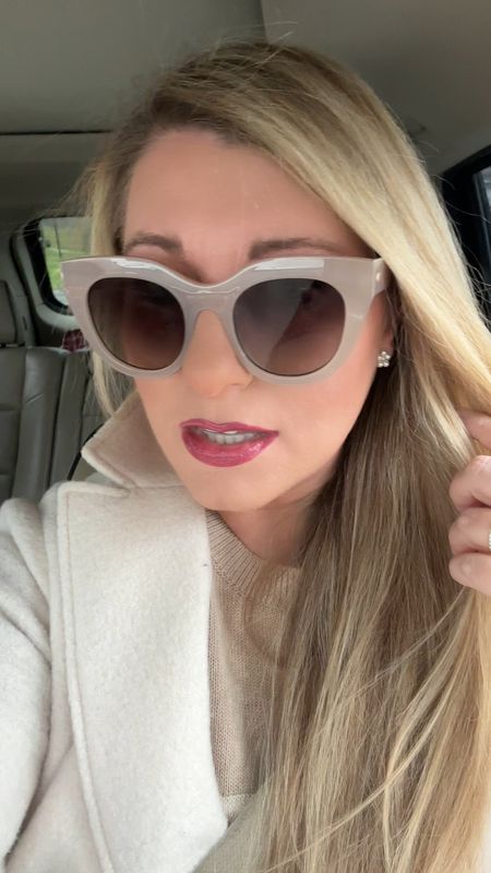 For all my small earring people…I prefer a dainty earring unless I’m going to an event or resort. Here are my faves and links to these sunglasses and my winter outfit today

#LTKVideo #LTKGiftGuide #LTKover40