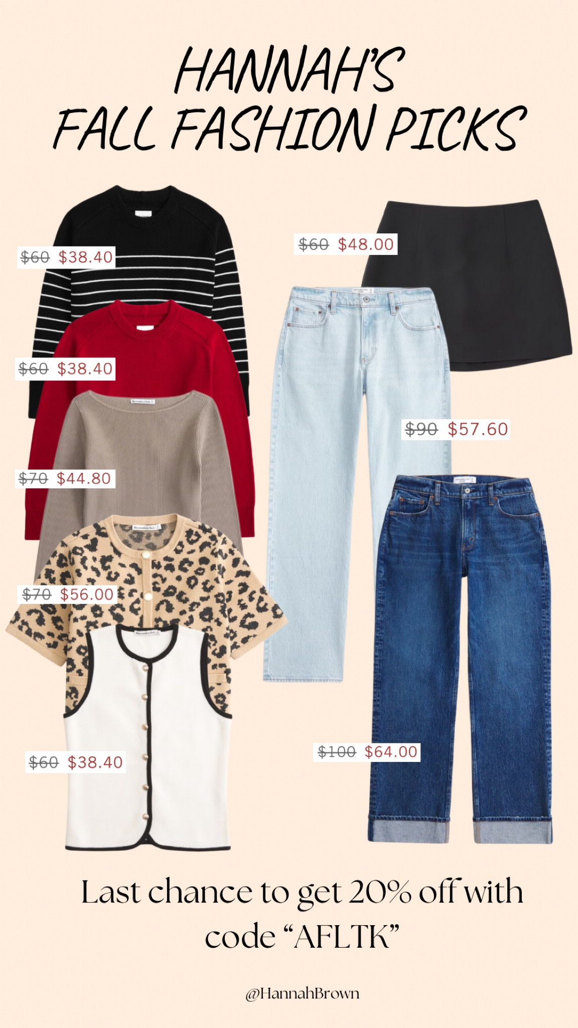 Last chance to use code “AFLTK” and get 20% off at Abercrombie! I rounded up my top picks from their new arrivals! 

#LTKSaleAlert #LTKStyleTip #LTKFallSale