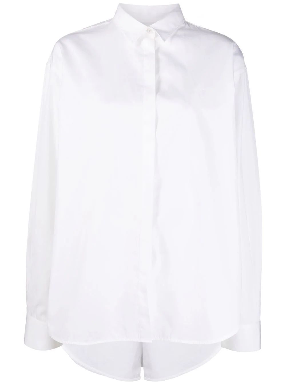 TOTEME Signature Concealed Placket Shirt - Farfetch | Farfetch Global