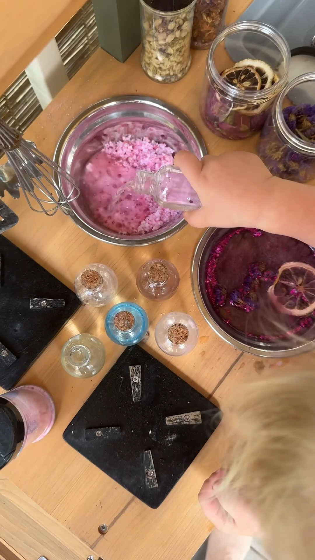 DIY FIZZY POTIONS ✨🧚🏻

save this easy recipe to make the best fizzy potions for hours of sensory play!

How to make:
- 1 cup epsom salts
- 1/2 cup baking soda
- 1/4 cup citric acid 
- food coloring & glitter 
- all you have to add is water for the fizzy reaction! ✨✨


#LTKFestival 

#LTKKids #LTKSeasonal