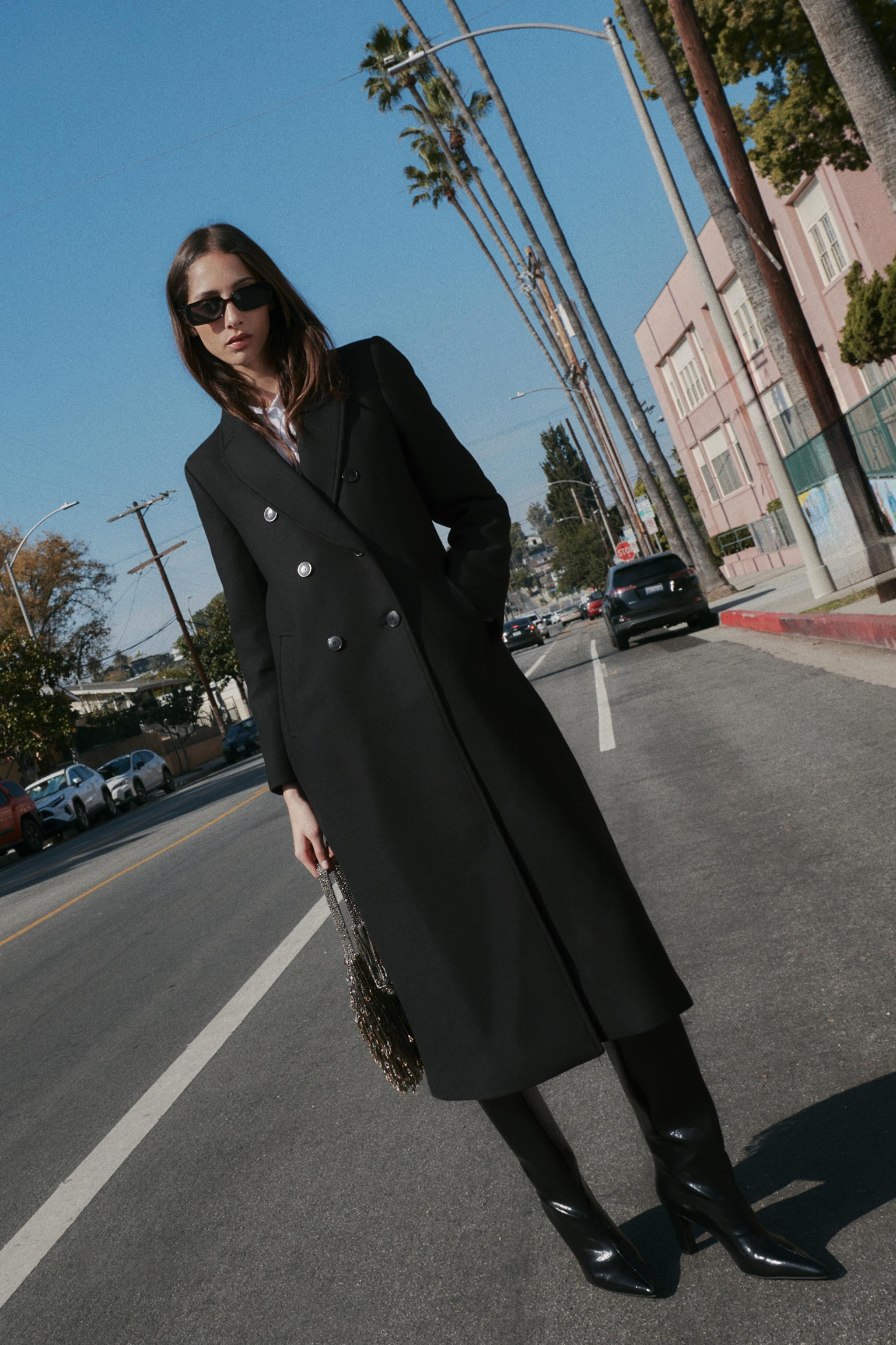 LONG DOUBLE-BREASTED COAT | Zara UK