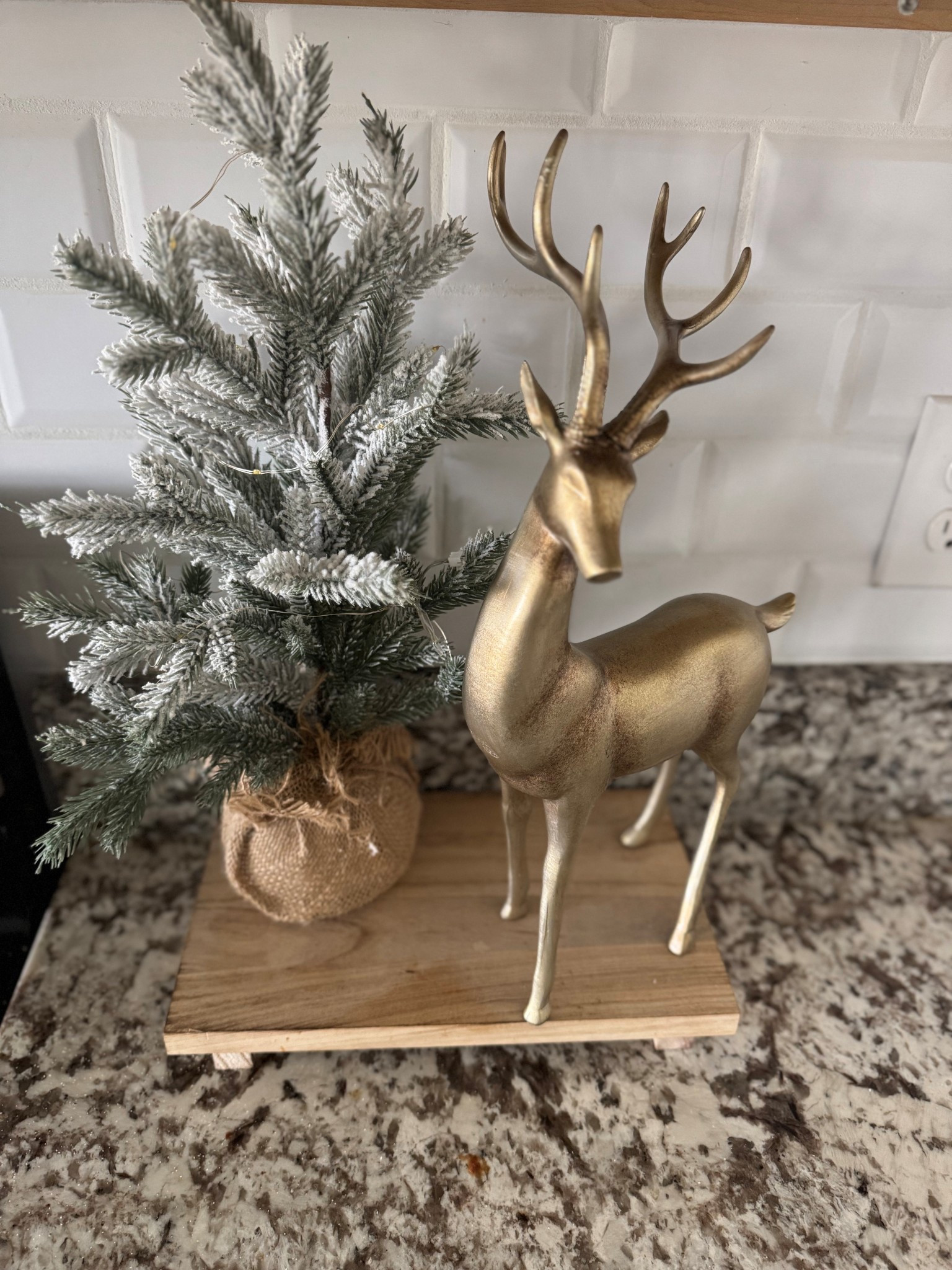 Love how this Standing Gold Deer from My Texas House looks paired with my wood riser 🦌✨ It adds the perfect touch of holiday elegance — simple, classic, and so easy to style anywhere.

The 16” size makes it a pretty statement piece for your mantel, entryway, or tabletop. The warm gold finish works beautifully with both modern and traditional Christmas decor.

Such an easy way to make your holiday setup feel elevated and cozy! 🎄

#holidaydecor #christmasdecor #mytexashouse #ltkhome #manteldecor

#LTKHome #LTKSeasonal #LTKHoliday