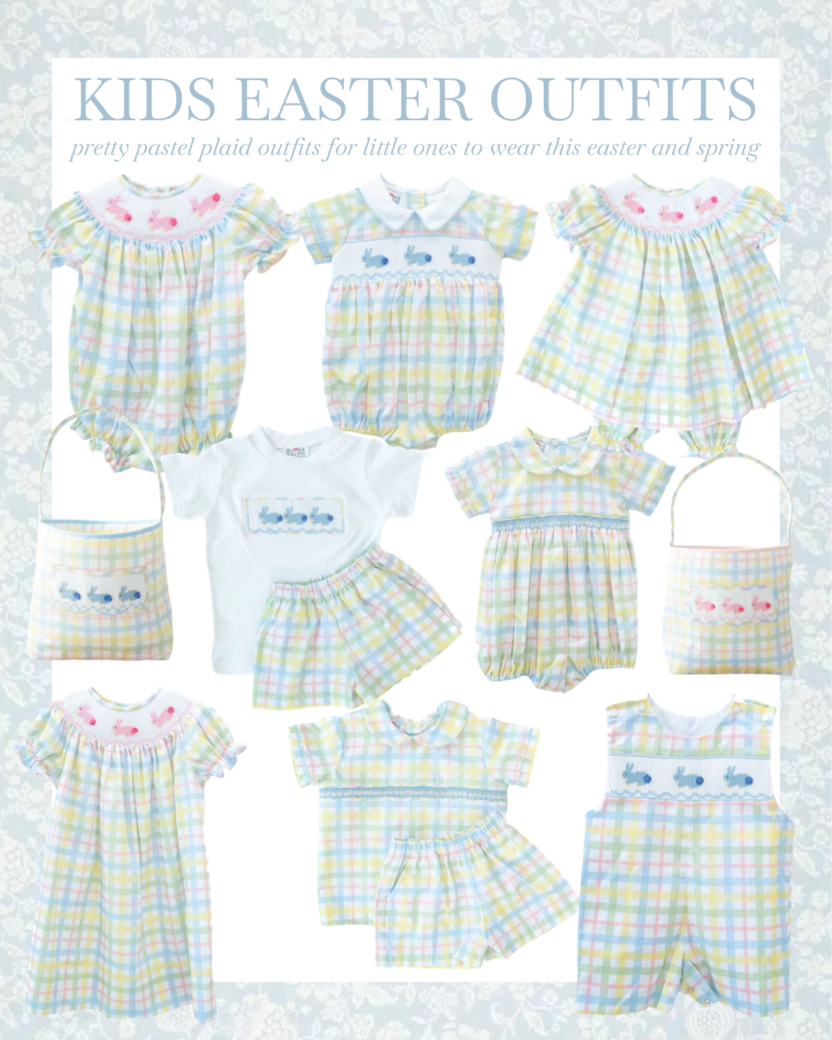 I’ve gathered a bunch of sweet Easter outfits for little ones this spring! 🌸🐣 such a pretty pastel plaid in adorable dresses, bubbles and stylish sets! These outfits are perfect for babies, toddlers, and kids—boys and girls alike! Whether it’s for an egg hunt, Easter brunch, or just to celebrate the season, these outfits are a must-have for your little ones’ wardrobes🐰

#EasterOutfits #LittleOneFashion #SpringStyle #LTKKids #EasterSunday #PastelPlaid #ToddlerFashion #BoysAndGirlsStyle #CuteAndComfy #SpringWardrobe #easter 

#LTKKids #LTKSeasonal #LTKBaby